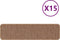 vidaXL - Trapmatten - met - latex - achterkant - Geel - 20x75 - cm