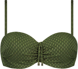CYELL Palm Oasis - Bikinitop - Voorgevormde cups en beugel - Groen (75B)