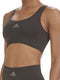 Adidas Scoop Lounge Bra - Dames Beha - Removable Cookies - Zwart - Maat L