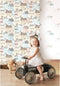 Noordwand - Behang - Mondo - baby - Clouds - wit/blauw/roze