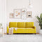 vidaXL - Driezitsbank - 180 - cm - fluweel - geel