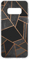 Hoesje Geschikt voor Samsung Galaxy S10e Hoesje Siliconen - Design Backcover siliconen - Meerkleurig / Black Graphic