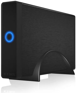 ICY BOX IB-377U3 - Externe HDD-behuizing - 3.5" SATA - USB 3.2 - Zwart