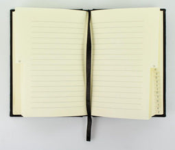 Kangaro alfabetboek - telefoonboek A t/m Z - A6 - hard cover - zwart - leeslint - sluitelastiek - K-5106