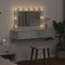vidaXL - Wandkaptafel - met - LED-Lampen - in - Betongrijs