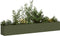 vidaXL - Plantenbak - 280x40x40 - cm - koudgewalst - staal - olijfgroen