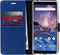 Accezz Nokia 7 Plus - Wallet Softcase Bookcase - 3 pashouders - Donkerblauw