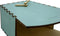 NeXtime - Tafelklok - 20cm - Hout- Bewegende klok- Turquoise - Rocky
