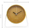 Tafel Wekker 14x13x7cm-Stil-Geel-Metaal-NeXtime Berlin Table
