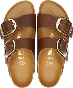 Birkenstock Arizona - Slippers - Smal fit - Cognac - Maat 42