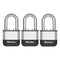 Masterlock Elite - Hangslot 52 mm - Lange beugel - Zilver (3 st)