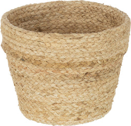 J-Line mand Rond Met Rand Maïs - katoen - naturel