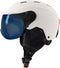SINNER Typhoon Visor - Skihelm - Vizier met 100% UV-bescherming - Mat Wit - Maat 57