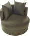 Draaifauteuil DALBY Stof Donkergroen