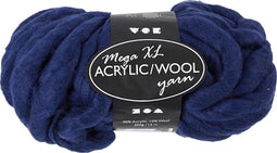 XL garen van acryl, l: 15 m, 300 gr, donkerblauw
