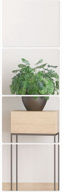 XL Plakspiegel 30x50 - 4 stuks - Zelfklevende - Plakspiegels - Hollywood make up spiegel - Deur - Spiegel - Folie - Badkamer - Grote - Sticker - Pas - Wand - Spiegel