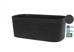 XL plantenbak met waterreservoir - GARDEN ID Respect - Zwart-Antraciet 80 x 38 cm - 100% huishoudelijk afval - 100% recyclebaar