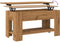 vidaXL - Salontafel - 101x49x52 - cm - bewerkt - hout - artisanaal - eikenkleur