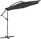 Juskys Brazil - Zweefparasol - 330 cm - Donkergrijs