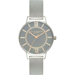 Olivia Burton OB16WD86 - Polshorloge Dames - Ø 34 mm - Zilverkleurig