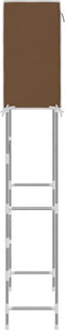 vidaXL - Opbergrek - voor - boven - wasmachine - 2-laags - 71x29,5x170,5 - cm - bruin