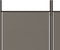 vidaXL - Kamerscherm - met - 5 - panelen - 300x200 - cm - stof - antracietkleurig