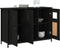 vidaXL - Dressoir - 100x35x70 - cm - bewerkt - hout - zwart