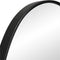 Atmooz - Wandspiegel Stone Large - Driehoekig / Rond - Industrieel - Zwart - Metaal - 48cm hoog en 60cm breed