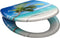 SCHÜTTE WC-Bril 82363 CARRIBEAN - Duroplast - Soft Close - Afklikbaar - RVS-Scharnieren - Decor - 3-zijdige Print