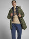 JACK&JONES JORTERRAZZO - Heren Parka - Met capuchon en klepzakken - Donkergroen - Maat S