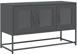 vidaXL - Tv-meubel - 100,5x39x60,5 - cm - koudgewalst - staal - antracietkleurig