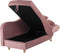 MERI - Chaise longue - Roze - Rechterzijde - Fluweel