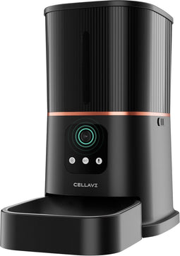 Cellavi Automatische Voerbak - Voerautomaat met App en Camera - 6 L - Zwart