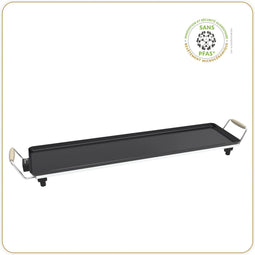 Little Balance 8742 - XXL Teppanyaki Bakplaat - 2000 Watt - 90x23 cm - PFAS vrij - Zwart