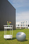 XLBoom Azuur Blauwe Mat Ball Chair - Loungebank - Gerecycleerd ABS - 55 × 55 × 50 cm