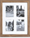XLBoom Badia Fotolijst - Collagelijst voor 4 foto's - In Hout - Walnoot - Fotoformaat 18x13cm