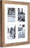 XLBoom Badia Fotolijst - Collagelijst voor 4 foto's - In Hout - Walnoot - Fotoformaat 18x13cm