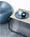 XLBoom Blauwe Mat Ball Chair - Loungebank - Gerecycleerd ABS - 55 × 55 × 50 cm