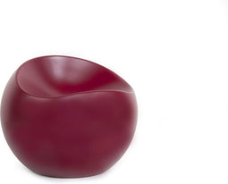 XLBoom Bordeaux Mat Ball Chair - Loungebank - Gerecycleerd ABS - 55 × 55 × 50 cm