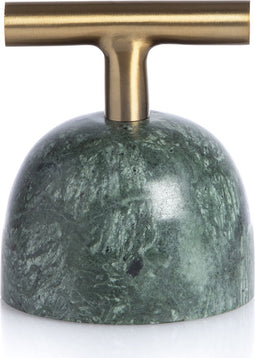 XLBoom Carry Away Paperweight - Groen Marmer - Presse Papier - RVS