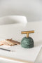 XLBoom Carry Away Paperweight - Groen Marmer - Presse Papier - RVS