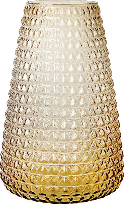XLBoom Dim Scale Large Vaas - Glas - Voor Binnen - Licht Amber - 19,5×19,5×30cm