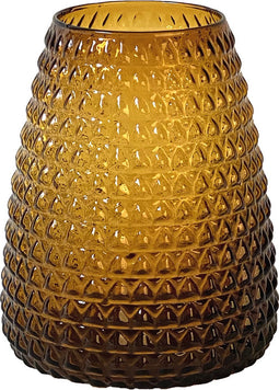 XLBoom Dim Scale Medium Vaas - Glas - Voor Binnen - Amber -17,5×17,5×23cm