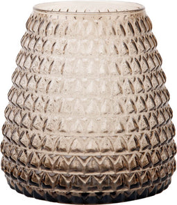 XLBoom Dim Scale Small Vaas - Glas - Voor Binnen - Grijs - 15×15×16,5cm