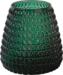 XLBoom Dim Scale Small Vaas - Glas - Voor Binnen - Groen - 15×15×16,5cm