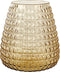 XLBoom Dim Scale Small Vaas - Glas - Voor Binnen - Licht Amber - 15×15×16,5cm