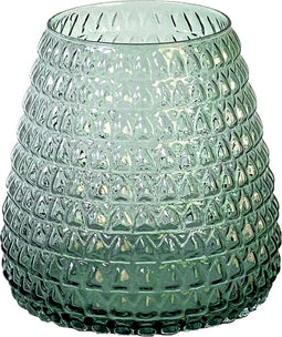 XLBoom Dim Scale Small Vaas - Glas - Voor Binnen - Lichtgroen - 15×15×16,5cm