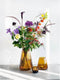 XLBoom Dim Smooth Large Vaas - Glas - Voor Binnen - Amber - 19,5×19,5×30cm