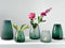 XLBoom Dim Smooth Small Vaas - Glas - Voor Binnen - Groen - 15×15×16,5cm