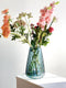 XLBoom Dim Stripe Large Vaas - Glas - Voor Binnen - Lichtgroen - 19,5×19,5×30cm